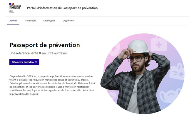 Passeport prévention : un portail web d'informations