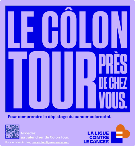 Affiche Côlon Tour - La Ligue Contre le Cancer